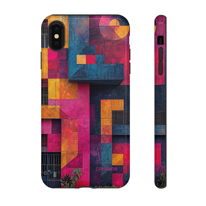 Electric Geometric Vibes - Protective Phone Case