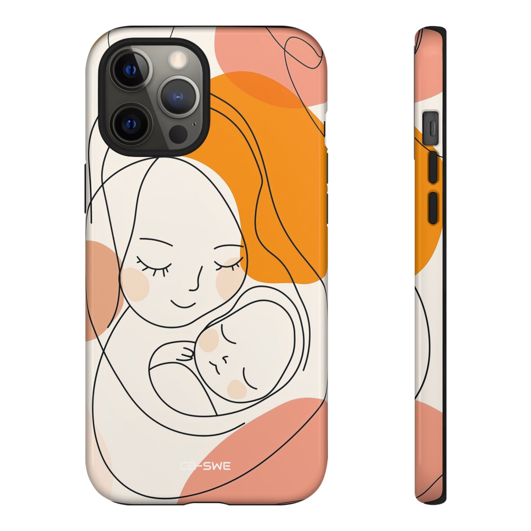 Mother Embraces Child - iPhone Case