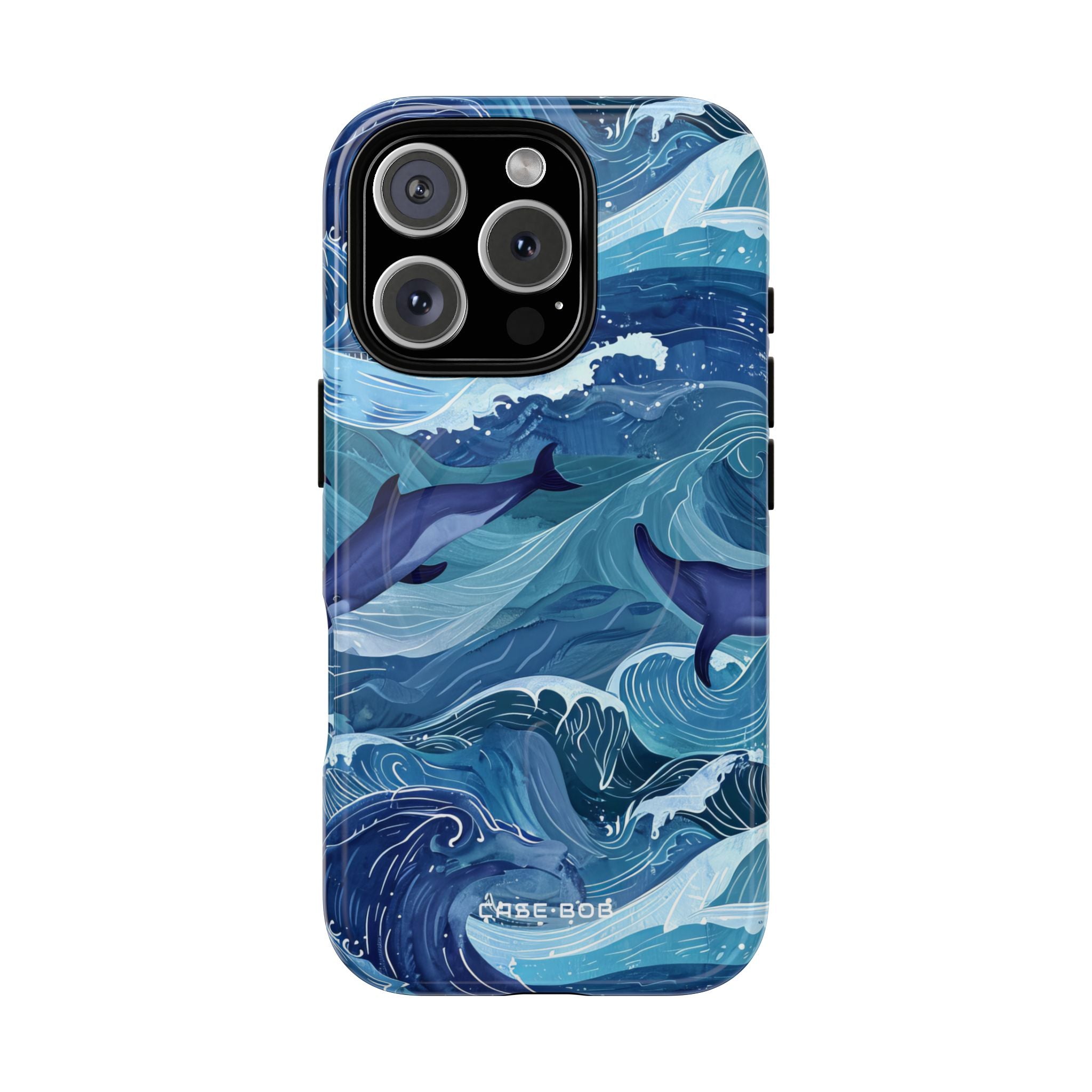 Dolphin Waves iPhone 16 Pro Case - Tough+