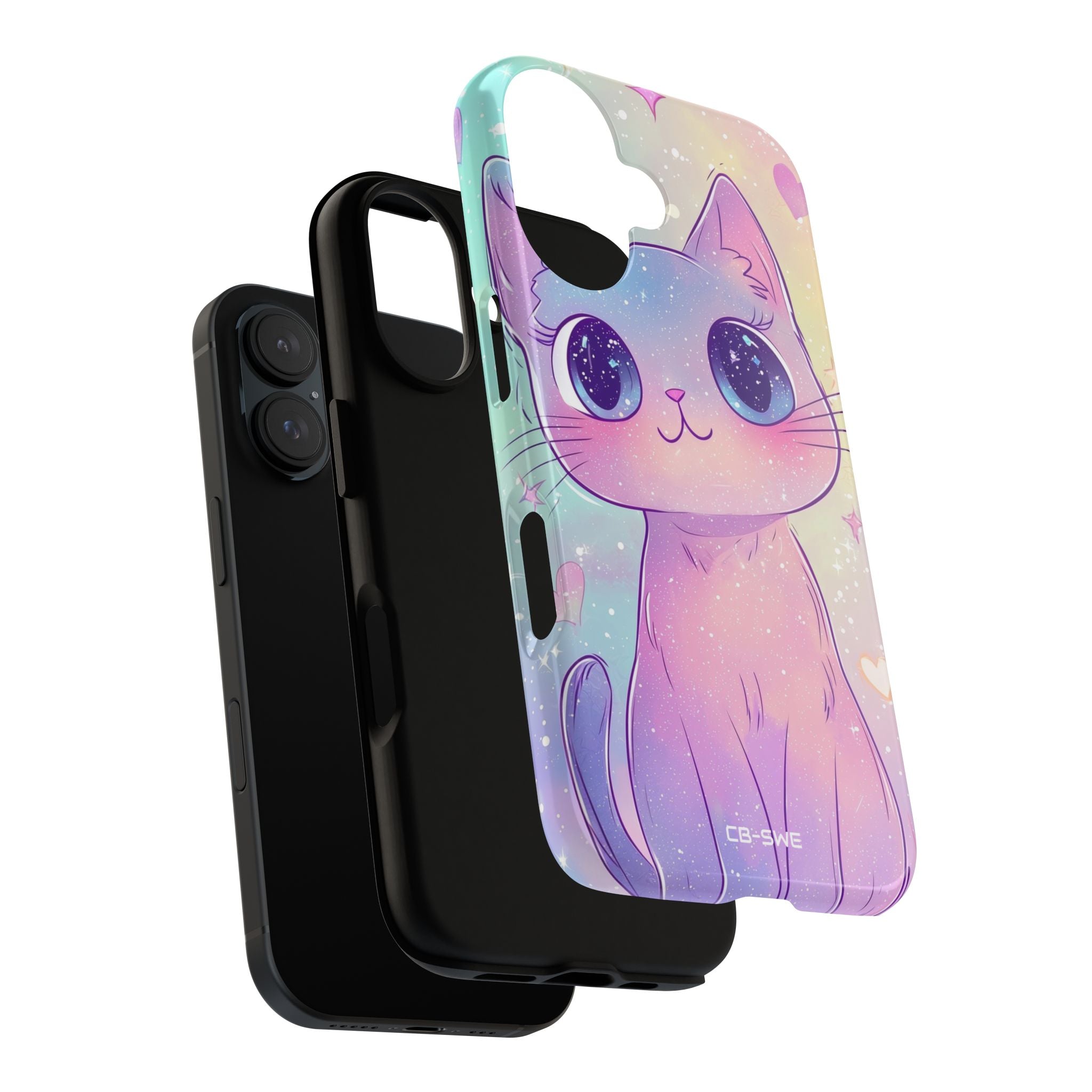 Sparkling Cat Smiles - iPhone Case
