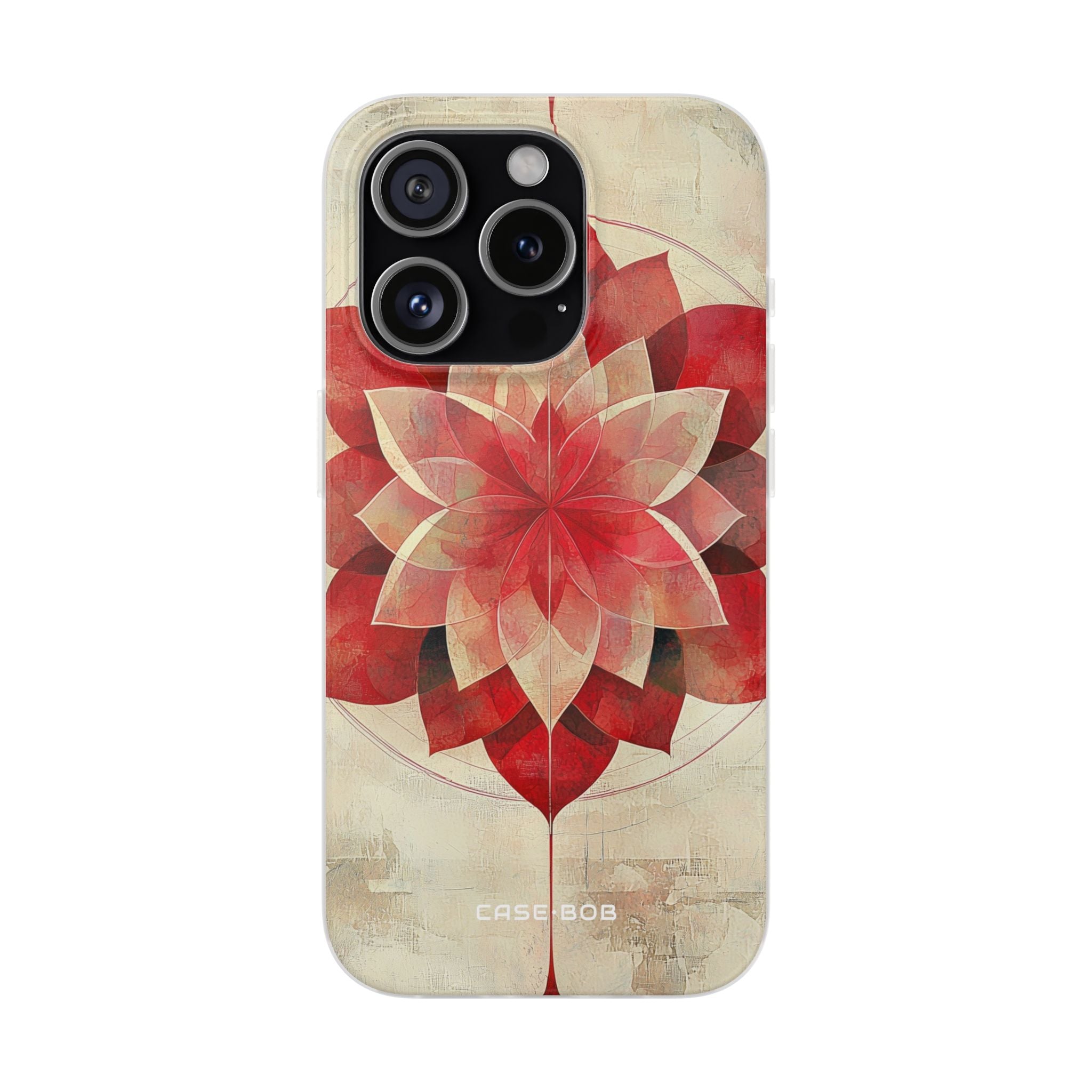 Crimson Bloom iPhone 15 Pro Case - Soft