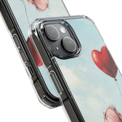Heart Balloon Glow iPhone 15 Case - Impact