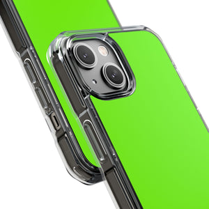 Lawn Green | Phone Case for iPhone (Clear Impact Case - Magnetic)