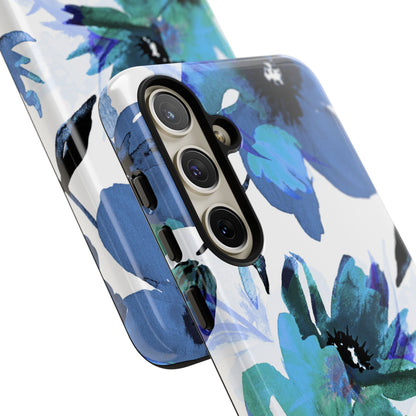 Blue Blossom Radiance Samsung S24 Plus Case - Tough