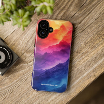 Purple Orange Mountains - Tough iPhone 16 Phone Case