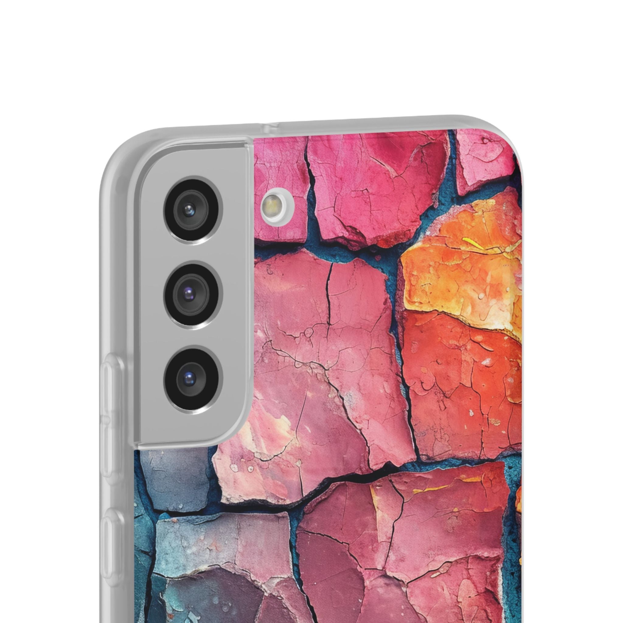 Cracked Earth Mosaic - Flexi Samsung S22 Phone Case