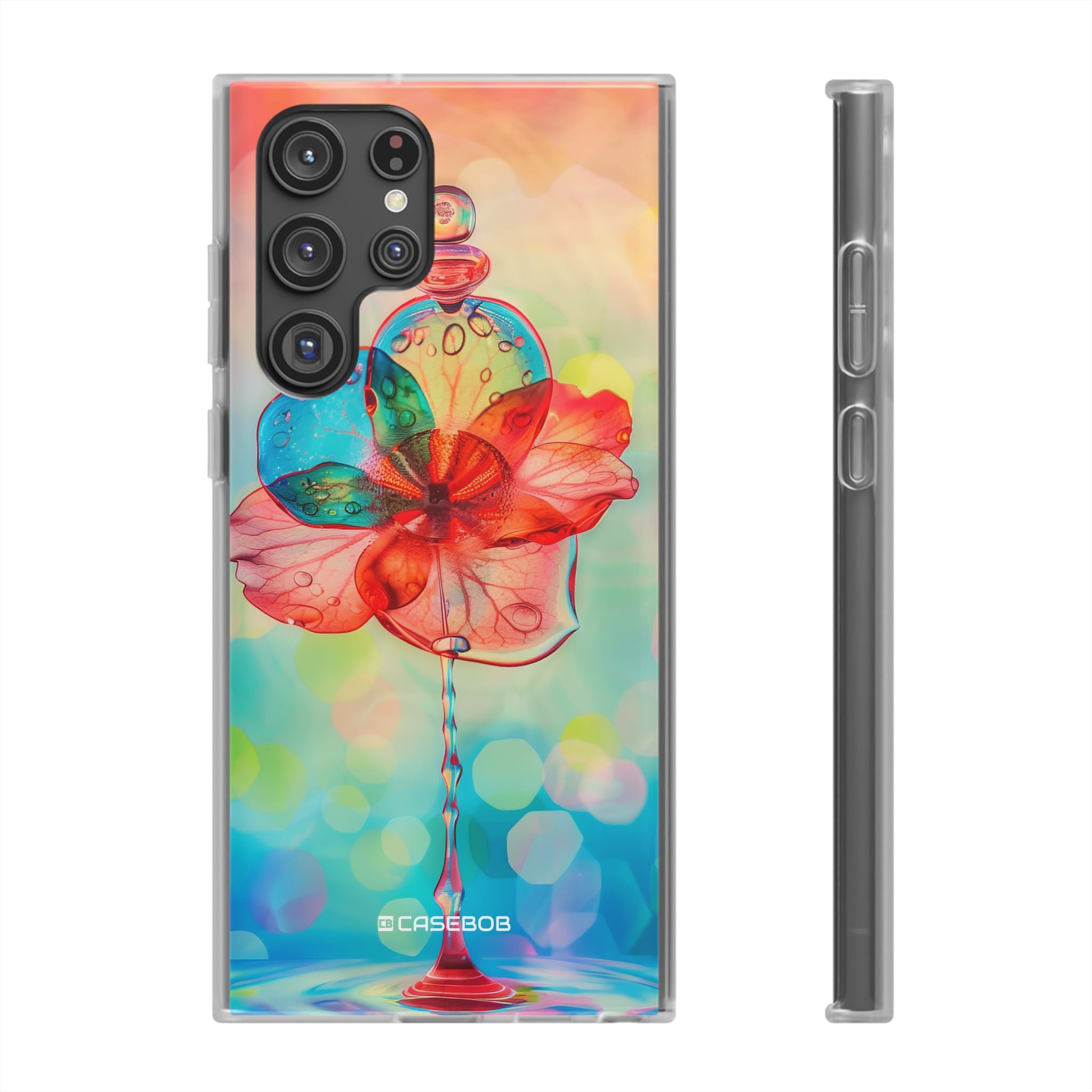 Verträumte Liquid Bloom | Flexible Handyhülle für Samsung Galaxy