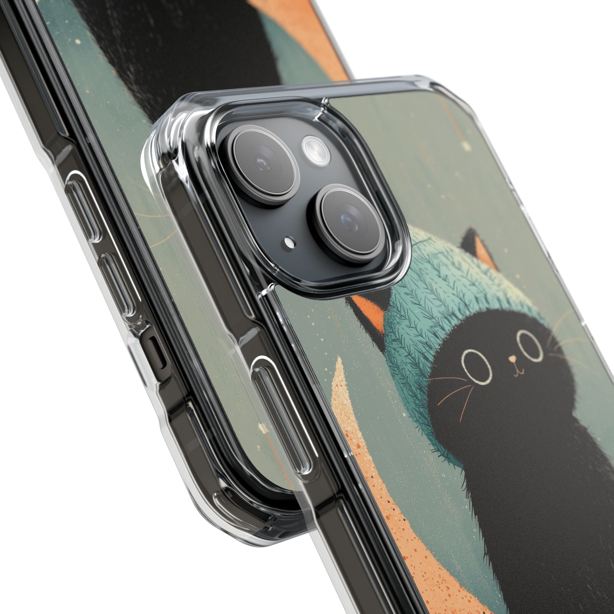 Cat Sits Dreaming iPhone Case - Impact