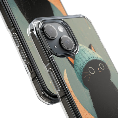 Cat Sits Dreaming iPhone Case - Impact