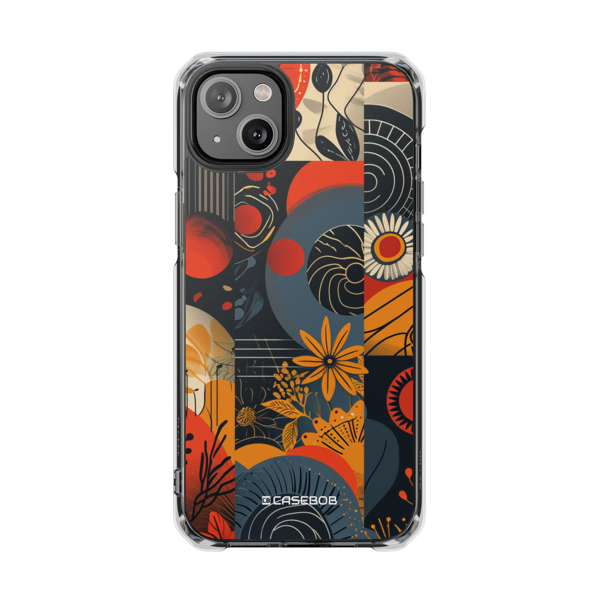 Retro Vibrance - Phone Case for iPhone (Clear Impact - Magnetic)