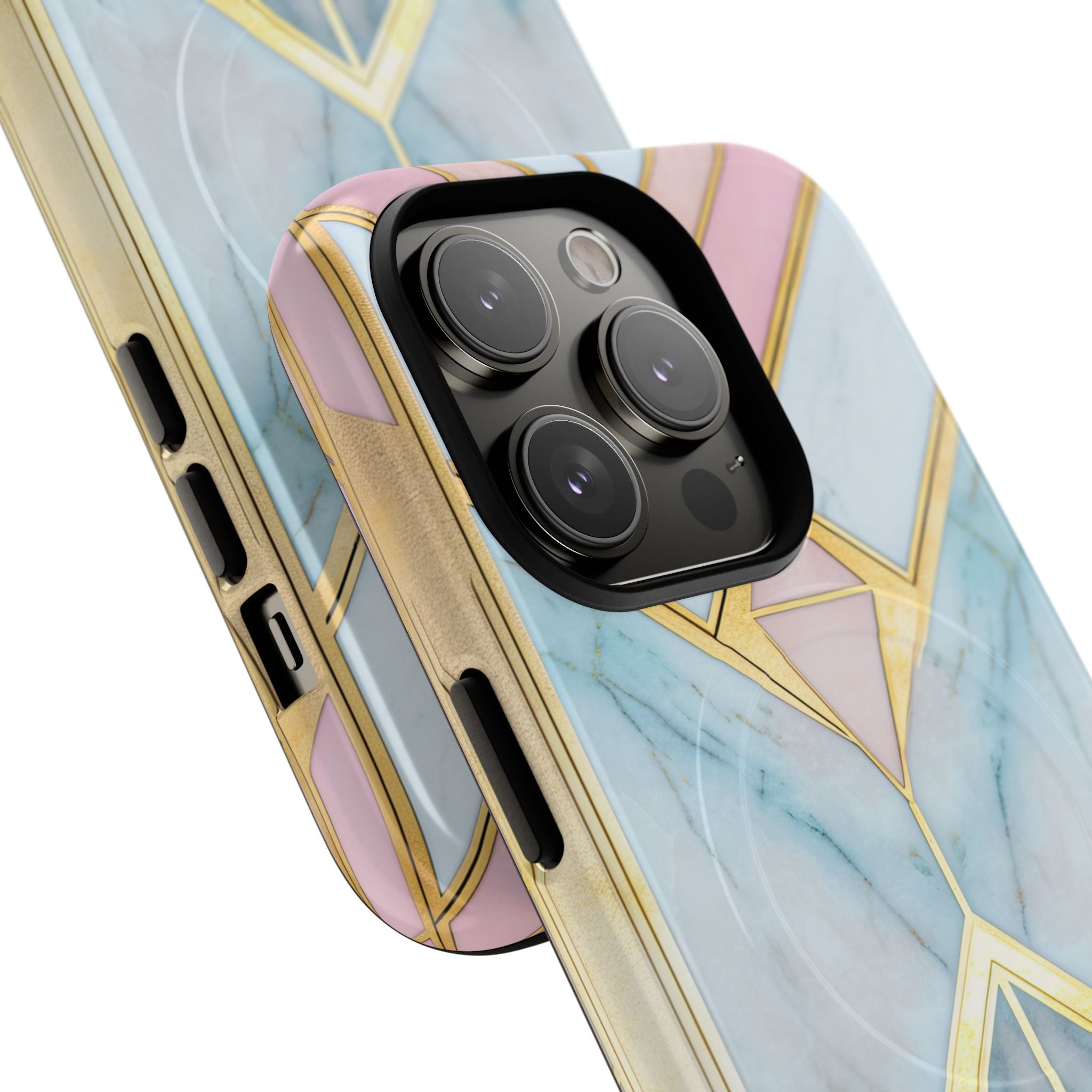 Gold Pink Art Deco - Tough + MagSafe® iPhone 14 Phone Case