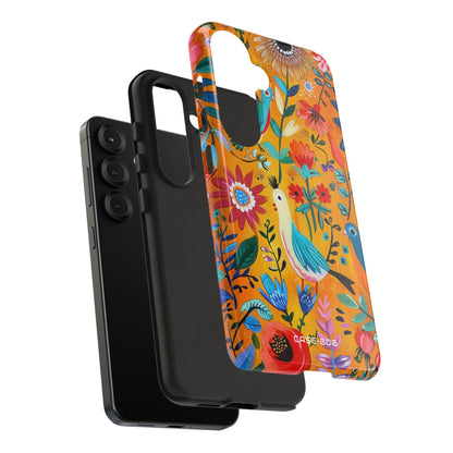 Colorful Birds Bloom Samsung S25 Case - Tough