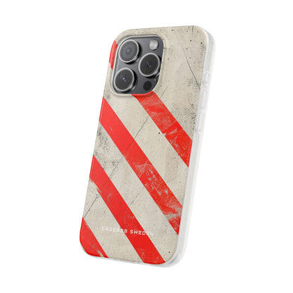 Striker Crimson Stripes iPhone 15 - Flexi Phone Case