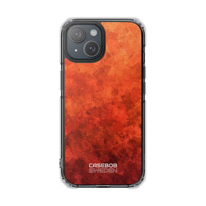 Strati d'Autunno Cremisi iPhone 15 - Impact Clear+