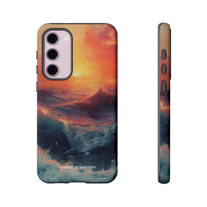 Ocean Sunset Waves - Tough Samsung S23 Phone Case