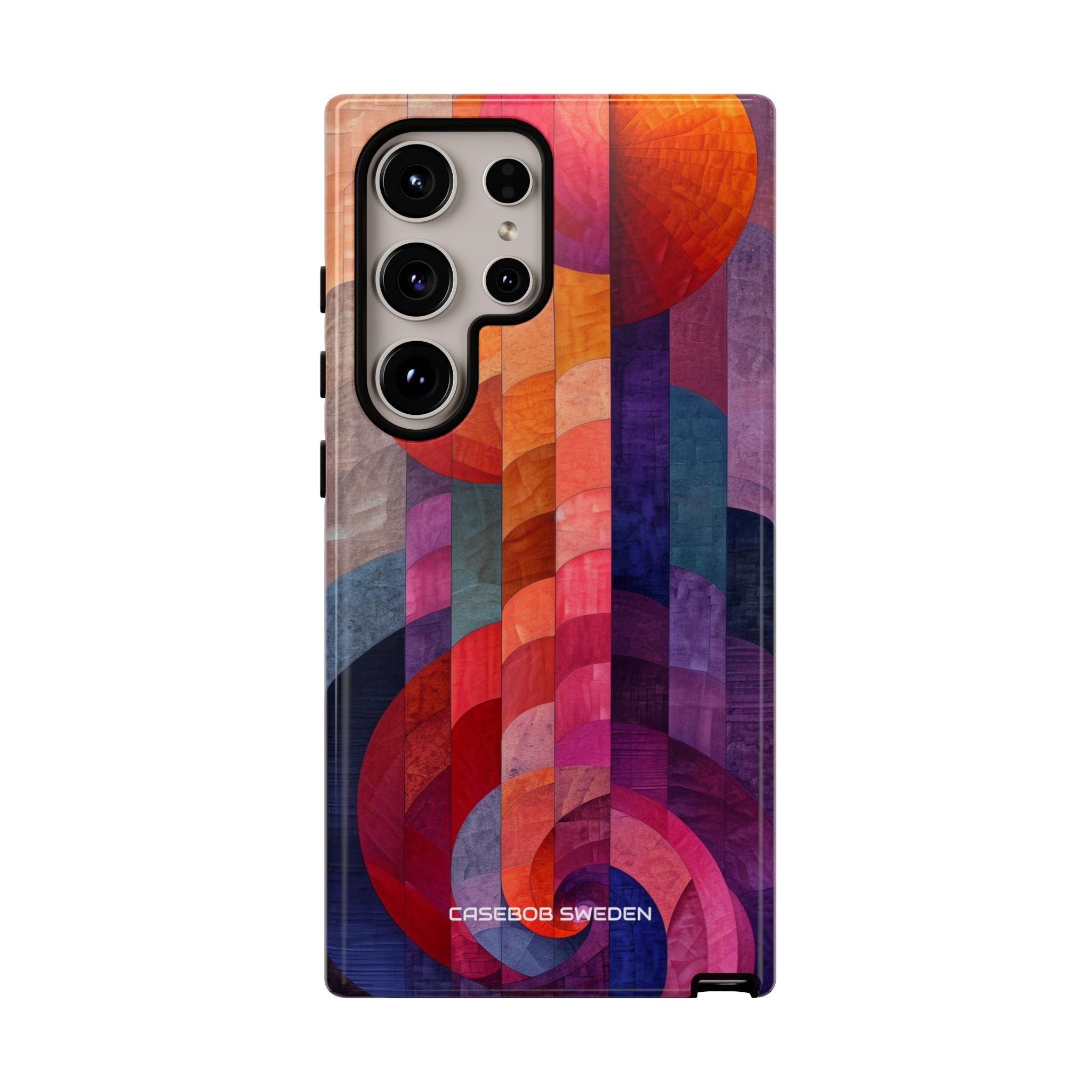 Purple Orange Abstract - Tough Samsung S24 Phone Case