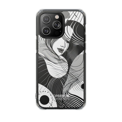 Orange Wave Motion iPhone 14 - Impact Clear+