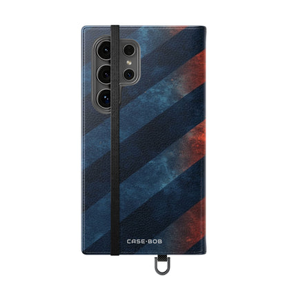 Diagonal Stripes Blaze - Samsung S24 Ultra Case - Wallet