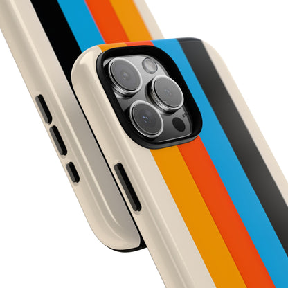 Vivid Stripe Harmony iPhone 16 Pro Max Case - Tough