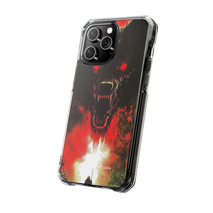 Bloodmoon Wolf's Lament iPhone 14 - Clear Impact Phone Case