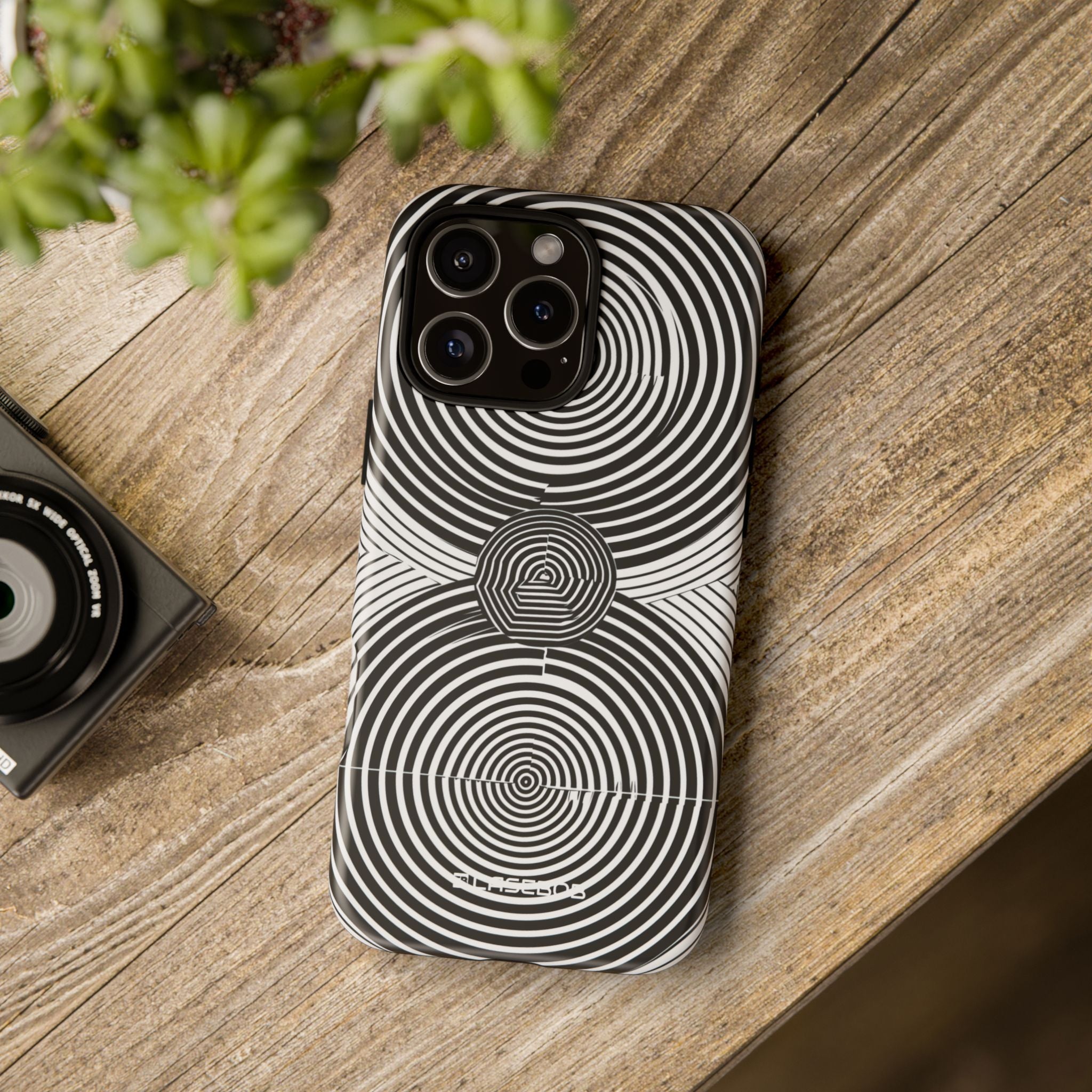 Dynamic Depth: Black and White Op-Art - for iPhone 16