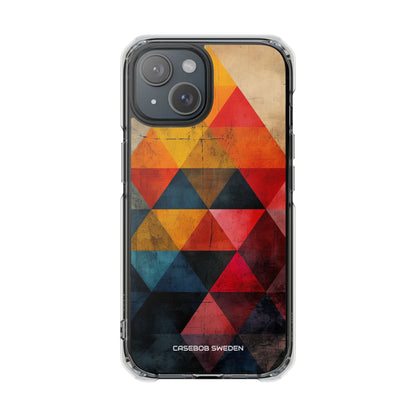 Geometric Energy - Clear Impact iPhone 15 Phone Case