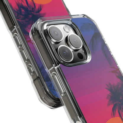 Tropical Sunset Silhouettes iPhone Case - Impact