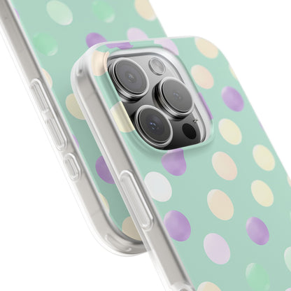 Pastel Polka Dots - Flexi iPhone 16 Phone Case