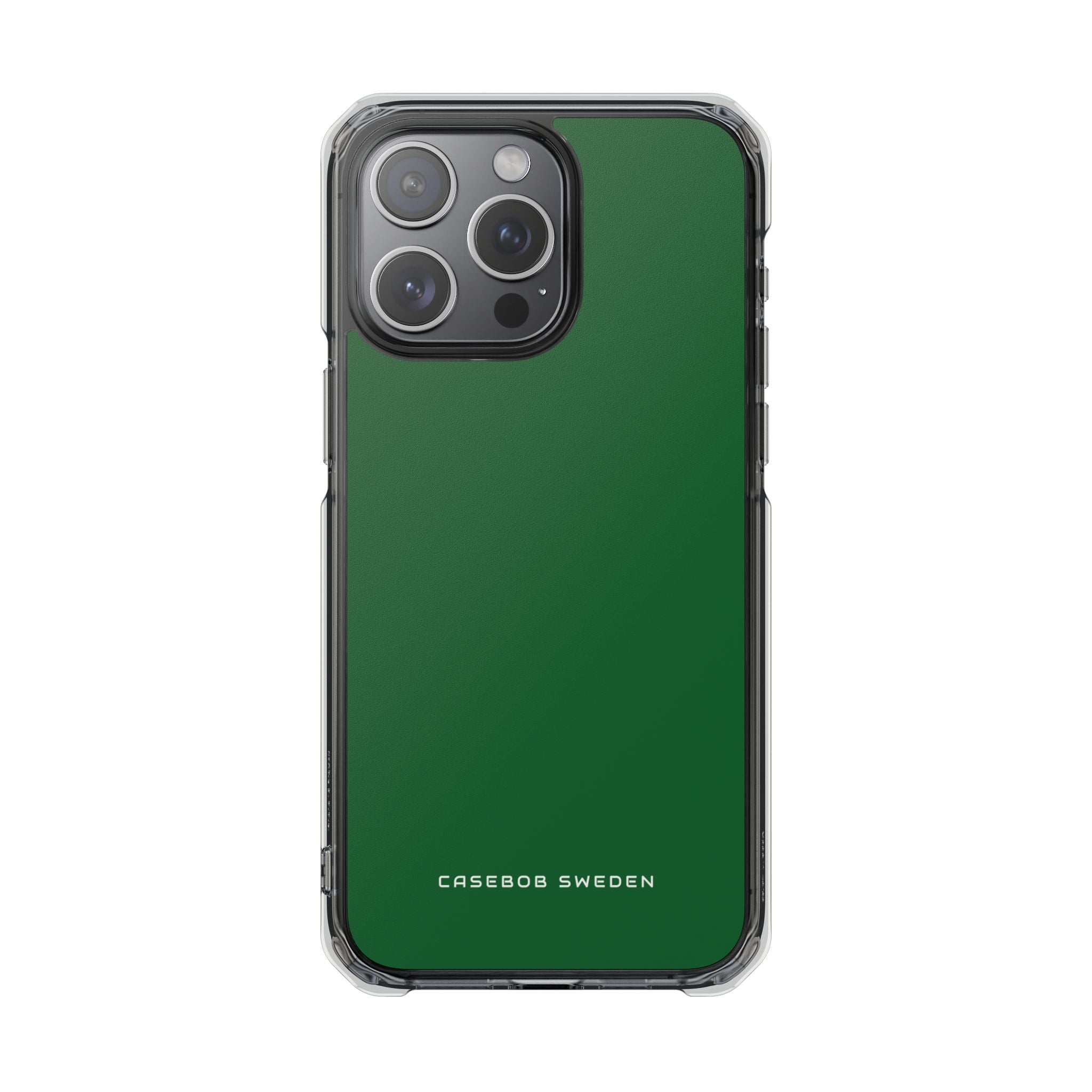 Dark Green iPhone 15 - Clear Impact Phone Case