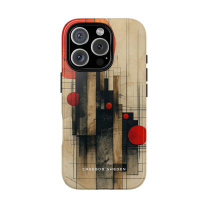 Vintage Geometric Harmony iPhone 16 - Tough Phone Case