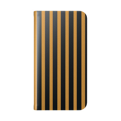 Golden Stripes - iPhone 16 Plus Case - Wallet