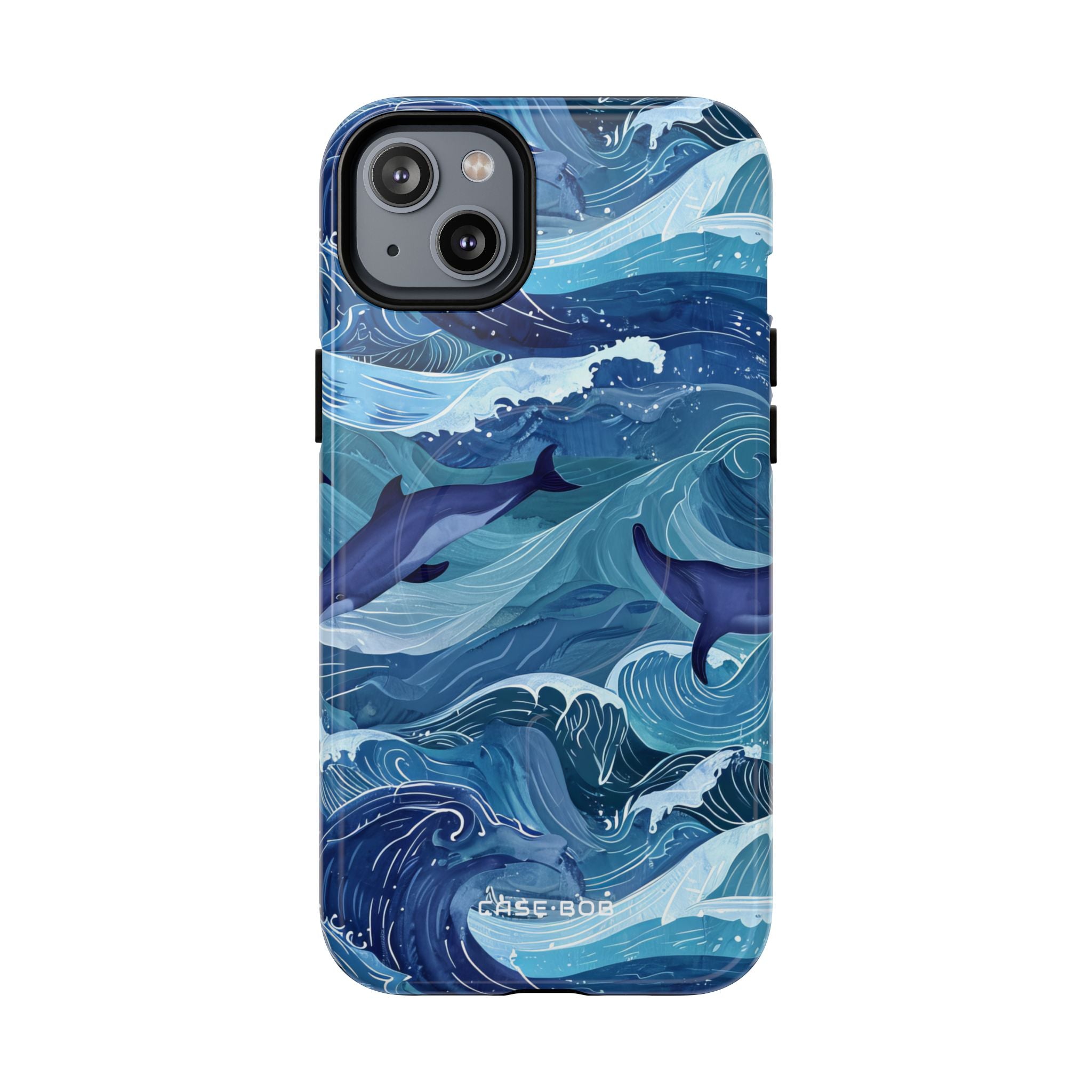 Dolphin Waves iPhone 14 Plus Case - Tough+