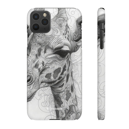 Monochrome Giraffe | Slim Phone Case for iPhone