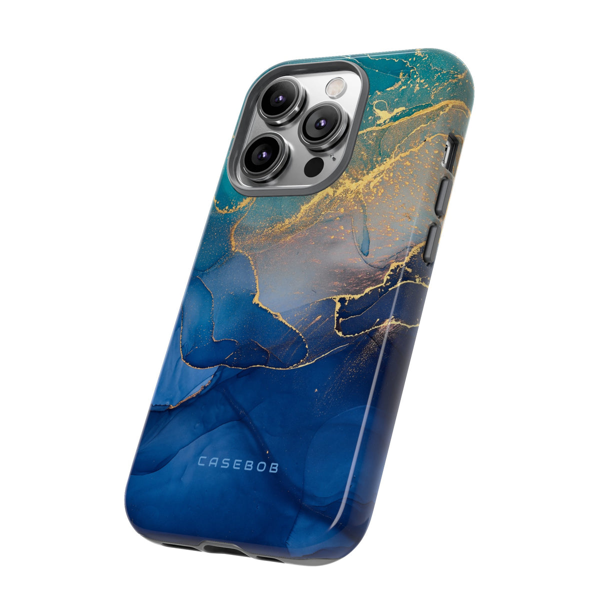 Blue Alcohol Ink - Protective Phone Case