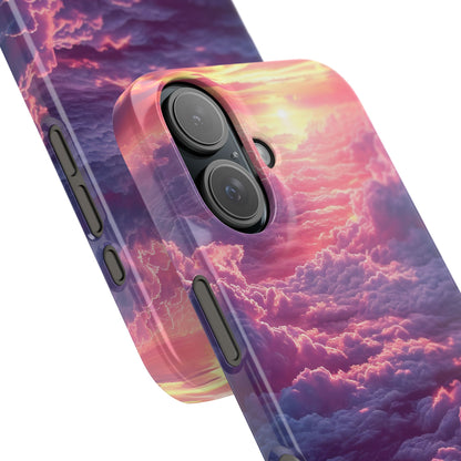 Pink Purple Clouds - Slim iPhone 16 Phone Case