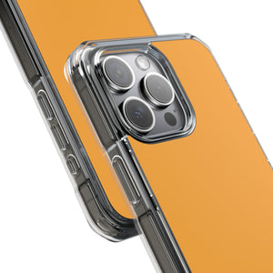 Gelb-Orange | Handyhülle für iPhone (Clear Impact Case – Magnetisch) 