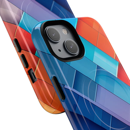 Vibrant GeoFlow iPhone 14 | Tough+ Phone Case