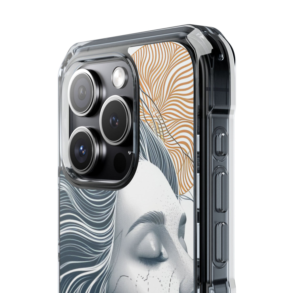 Serene Abstraction - Phone Case for iPhone (Clear Impact - Magnetic)