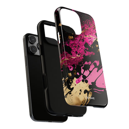 Dynamic Splatter Elegance - iPhone Case