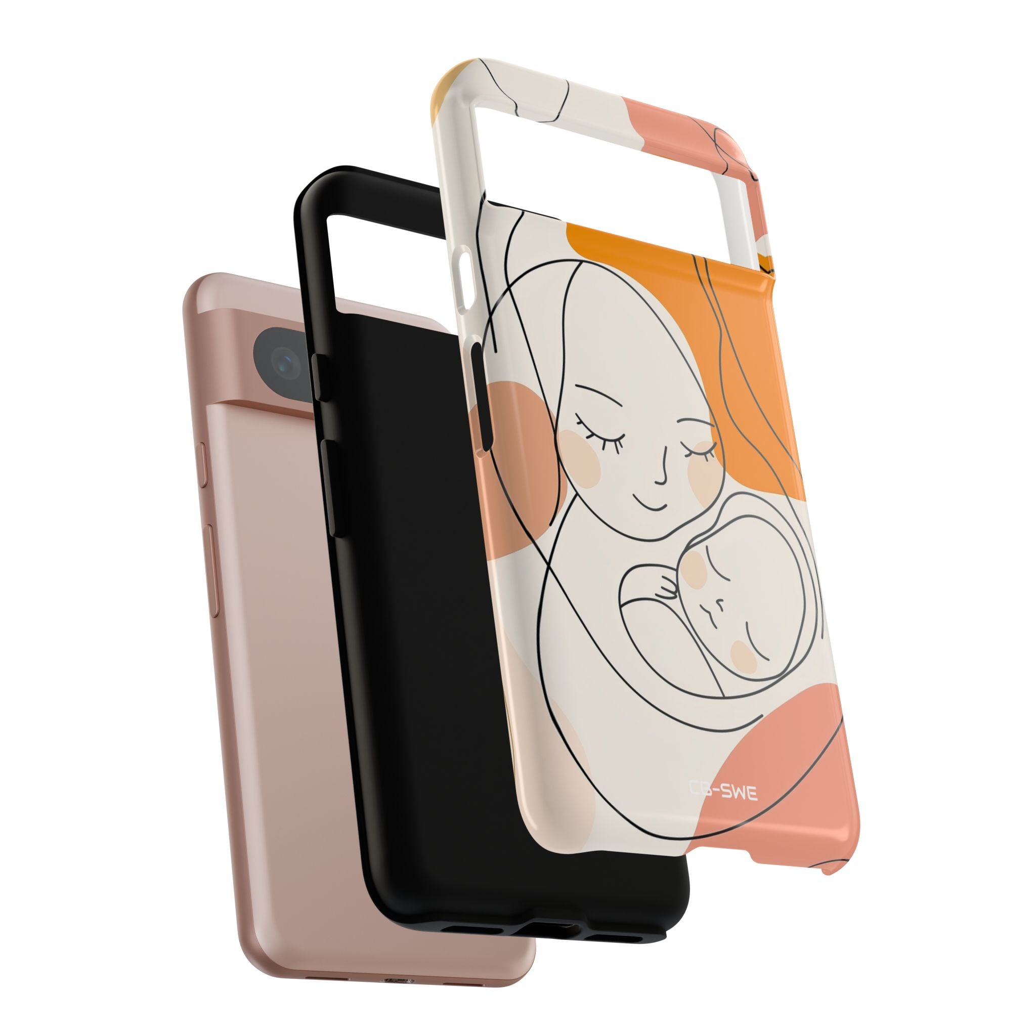 Mother Embraces Child - Google Pixel Case