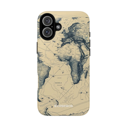 Vintage Cartographic Exploration Map - for iPhone 16