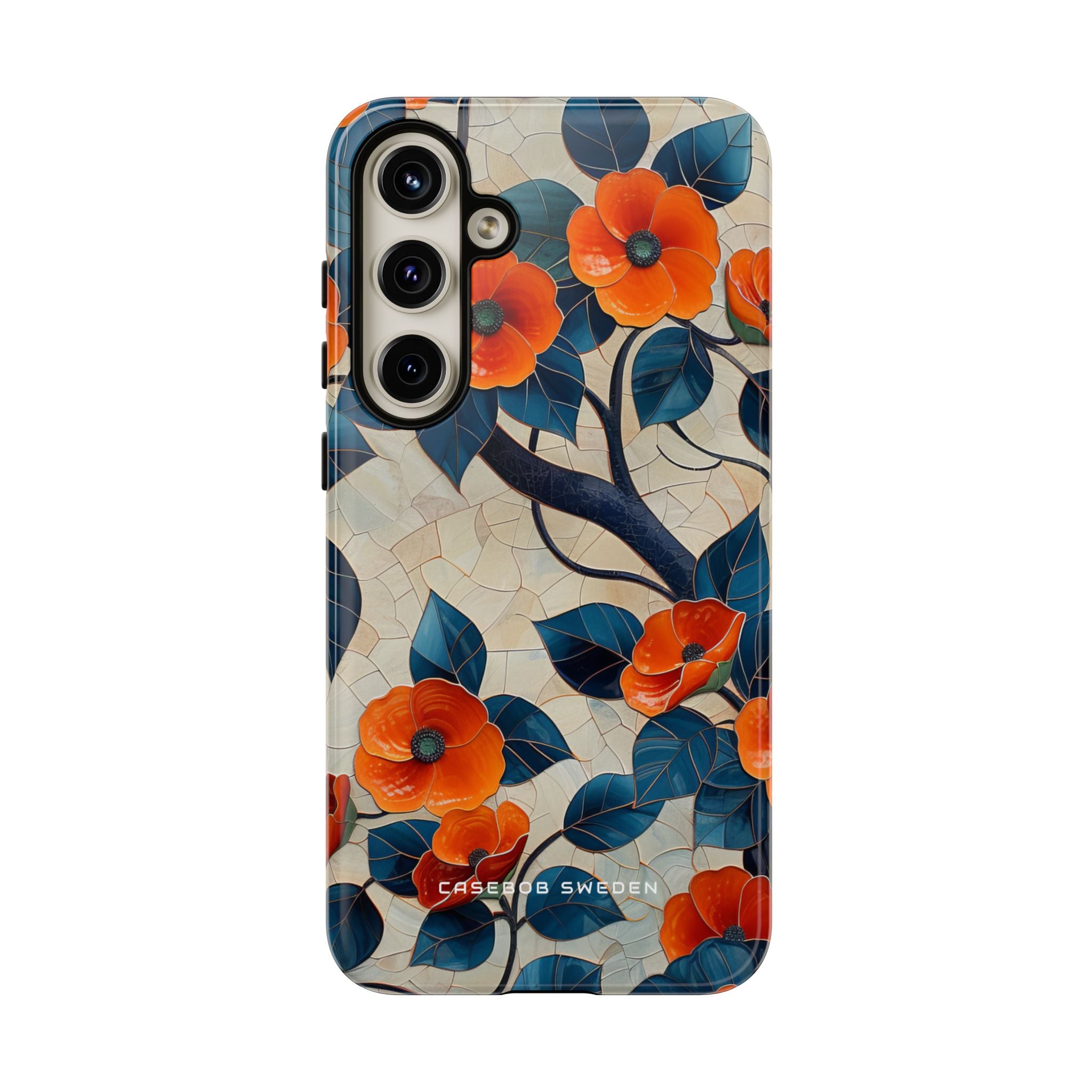 Orange Blossoms Mosaic Harmony Samsung S24 - Tough Phone Case