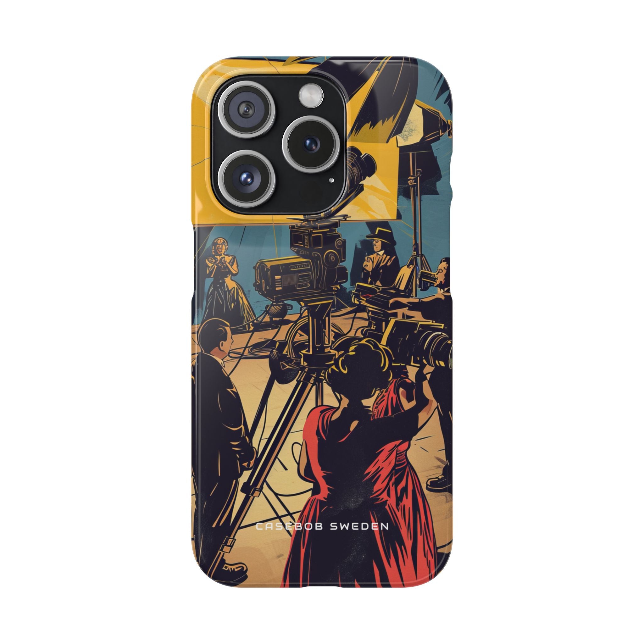 Golden Era Cinematic Spotlight iPhone 15 - Slim Phone Case