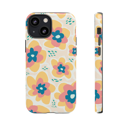 Yellow Happy Flower - Protective Phone Case