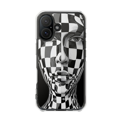 Checkered Face iPhone 16 Case - Impact