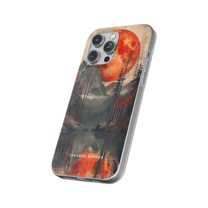 Celestial Glow Over Reflective Landscape iPhone 14 - Flexi Phone Case