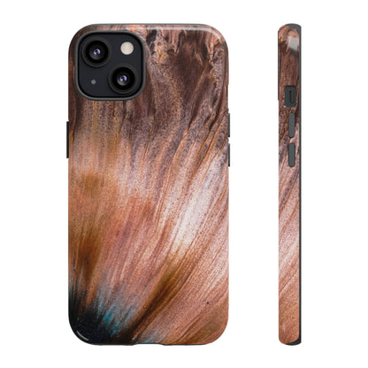 Light Brown Ink Art iPhone Case (Protective) iPhone 13 Glossy Phone Case