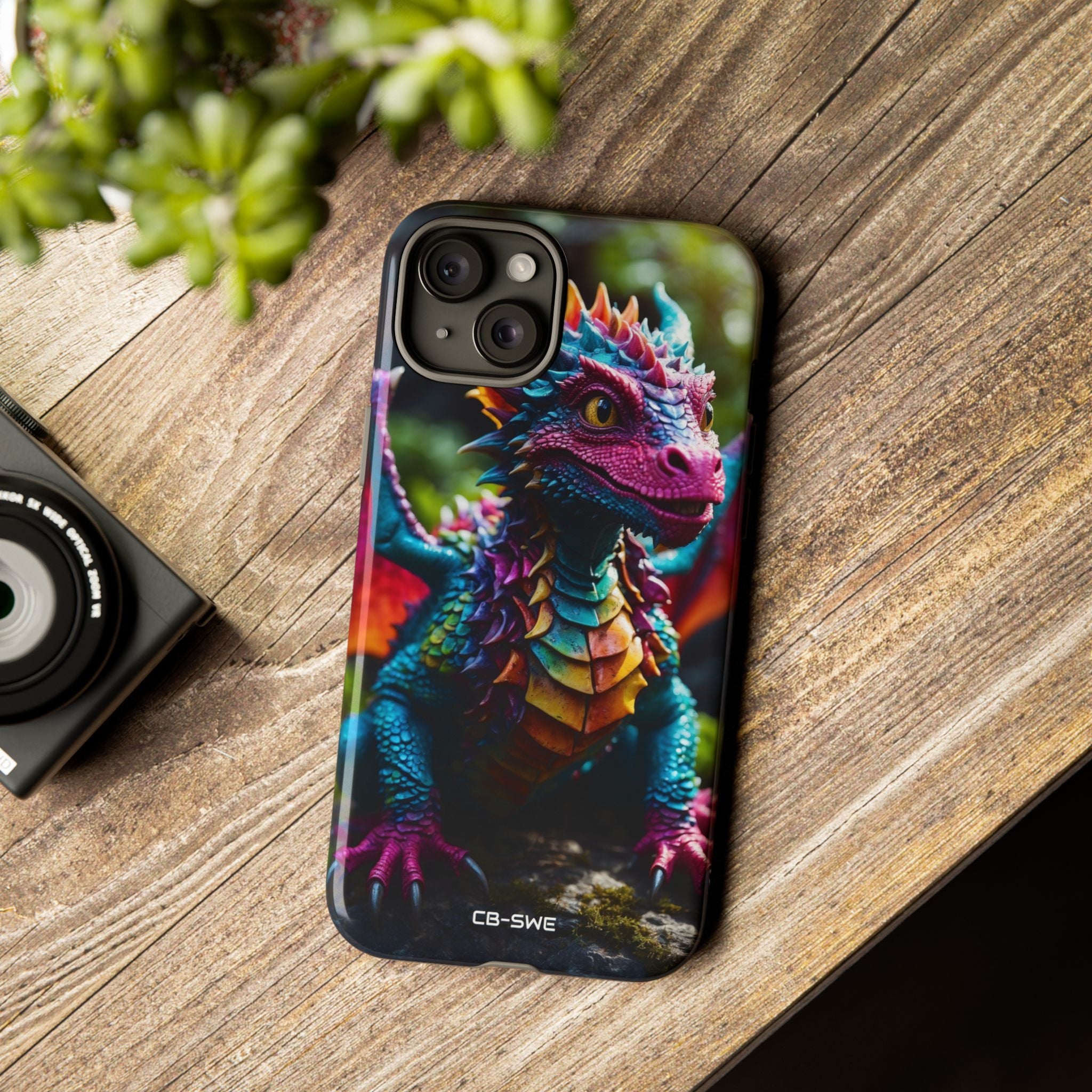 Friendly Dragon Smiles - iPhone Case