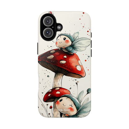 Mushrooms Entertain Fairies - iPhone Case