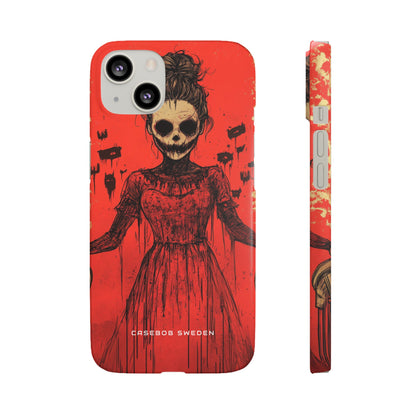 Haunting Scarlet Descent iPhone 13 - Slim Phone Case